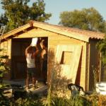 Garage en bois couverture plaque sous tuile - Montpellier 34