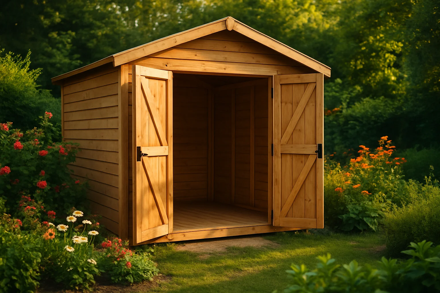 Abri de jardin en bois douglas