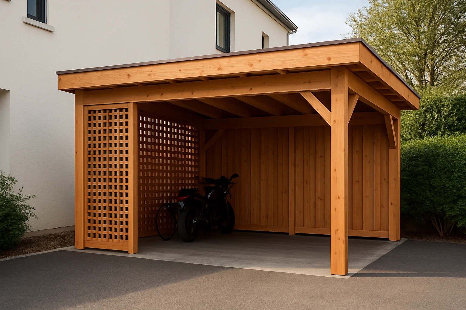 Abri Vélo et Motos en bois