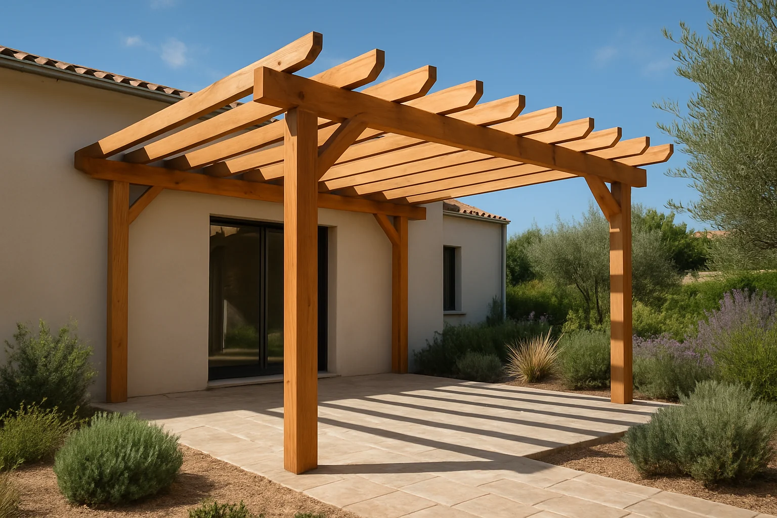 Pergola Adossée Classique en bois